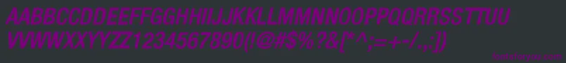 KelpoticoItalic Font – Purple Fonts on Black Background