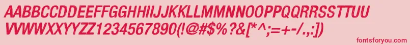 fuente KelpoticoItalic – Fuentes Rojas Sobre Fondo Rosa
