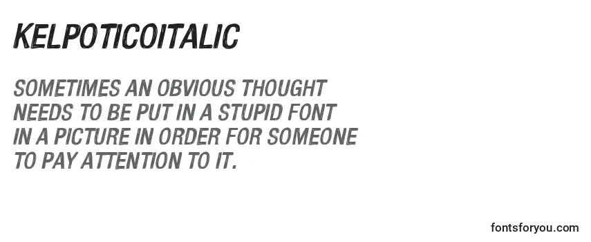 KelpoticoItalic Font