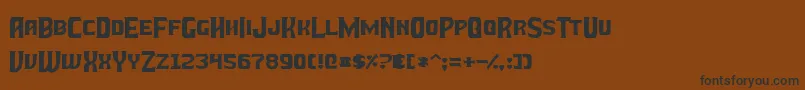 BattleBeastsNormal Font – Black Fonts on Brown Background