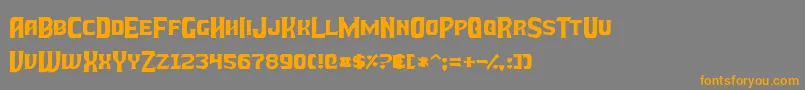 BattleBeastsNormal Font – Orange Fonts on Gray Background