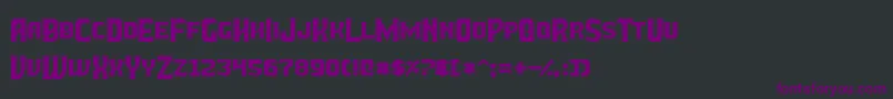 BattleBeastsNormal Font – Purple Fonts on Black Background