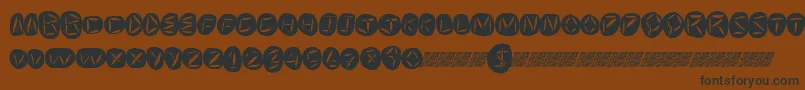 Worldpeace Font – Black Fonts on Brown Background