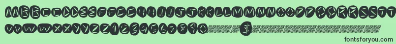 Worldpeace Font – Black Fonts on Green Background