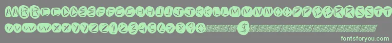 Worldpeace Font – Green Fonts on Gray Background
