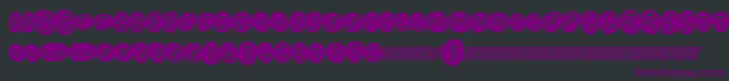 Worldpeace-fontti – violetit fontit mustalla taustalla