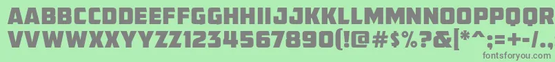 Шрифт AmcapEternal – серые шрифты на зелёном фоне