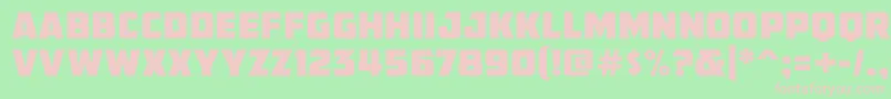 AmcapEternal Font – Pink Fonts on Green Background