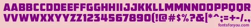 AmcapEternal Font – Purple Fonts on Pink Background