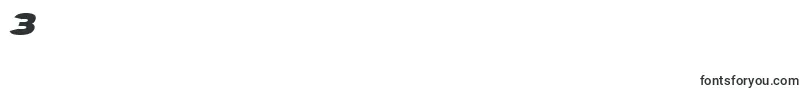 SfJuggernautItalic Font – Fonts for Digit 3