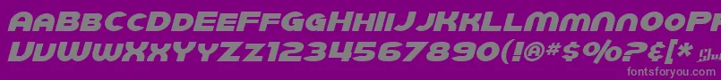 SfJuggernautItalic Font – Gray Fonts on Purple Background