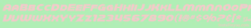 More about SfJuggernautItalic Font SfJuggernautItalic Font – Pink Fonts on Green Background