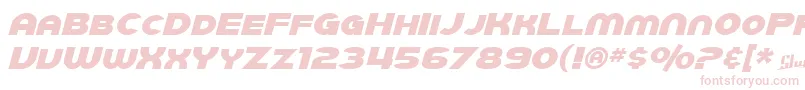 SfJuggernautItalic Font – Pink Fonts on White Background