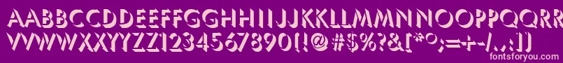 TassosRegular Font – Pink Fonts on Purple Background