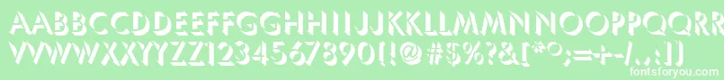 TassosRegular Font – White Fonts on Green Background