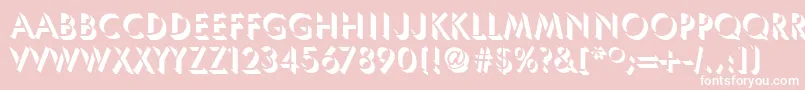 TassosRegular Font – White Fonts on Pink Background