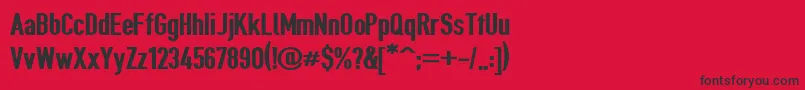 Giveahootblk Font – Black Fonts on Red Background
