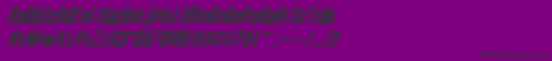 Fonte Sisterv2wi – fontes pretas em um fundo violeta