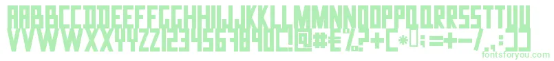 DataTrash-Schriftart – Grüne Schriften auf weißem Hintergrund