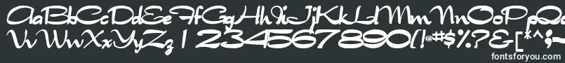 フォントTabithatype32Bold – 白い文字