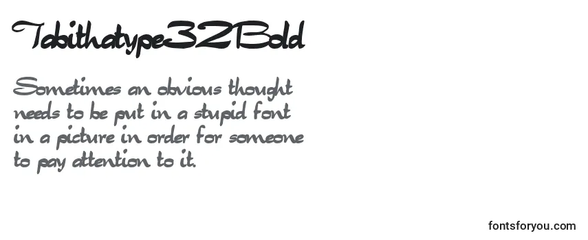 Tabithatype32Bold-fontti