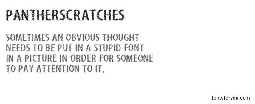 PantherScratches Font