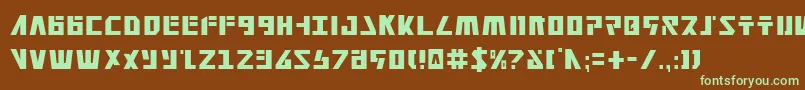 Falconv2c Font – Green Fonts on Brown Background