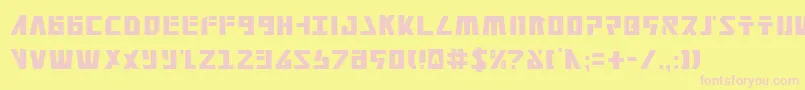 Falconv2c Font – Pink Fonts on Yellow Background