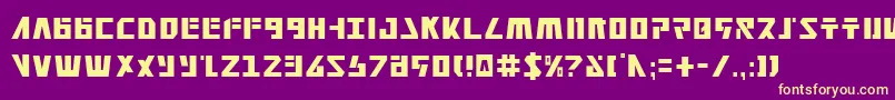 Falconv2c Font – Yellow Fonts on Purple Background