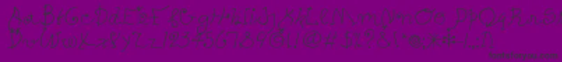 PetersMiroTooitcTt Font – Black Fonts on Purple Background