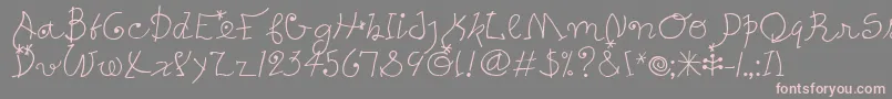 PetersMiroTooitcTt Font – Pink Fonts on Gray Background