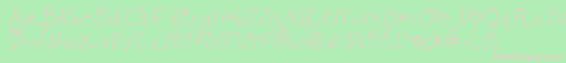 PetersMiroTooitcTt Font – Pink Fonts on Green Background