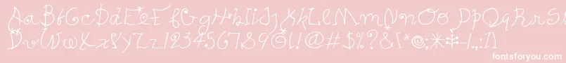PetersMiroTooitcTt Font – White Fonts on Pink Background