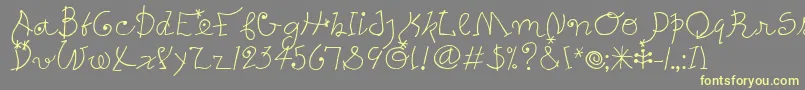 PetersMiroTooitcTt Font – Yellow Fonts on Gray Background