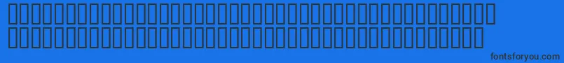 Philsimmonssh Font – Black Fonts on Blue Background