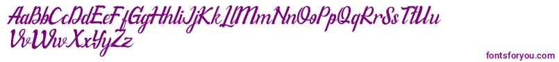 WillonaItalicPu Font – Purple Fonts on White Background