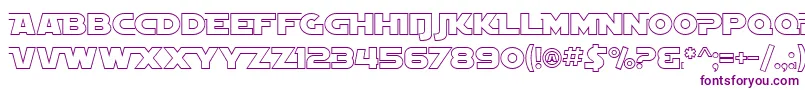 SfDistantGalaxyAltoutline-fontti – violetit fontit