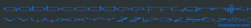 SubmergeoneLtRegular Font – Blue Fonts on Black Background