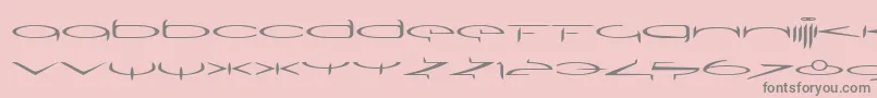 SubmergeoneLtRegular Font – Gray Fonts on Pink Background