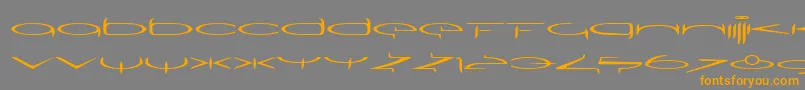 Шрифт SubmergeoneLtRegular – оранжевые шрифты на сером фоне