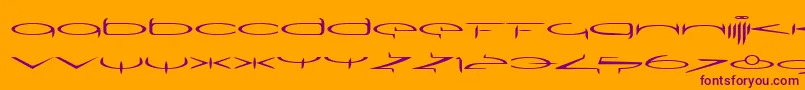 SubmergeoneLtRegular Font – Purple Fonts on Orange Background