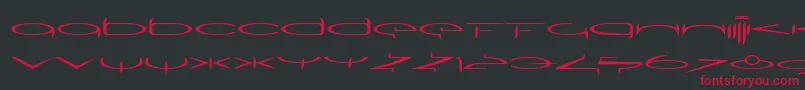 SubmergeoneLtRegular Font – Red Fonts on Black Background