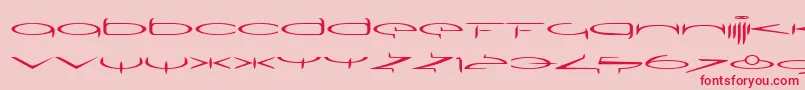 SubmergeoneLtRegular-Schriftart – Rote Schriften auf rosa Hintergrund