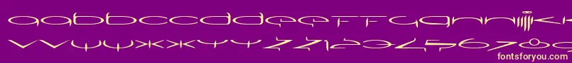 SubmergeoneLtRegular Font – Yellow Fonts on Purple Background
