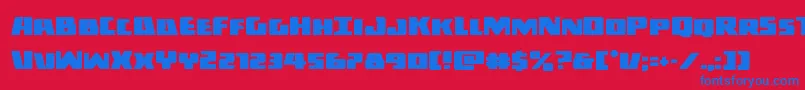 Darkalliance Font – Blue Fonts on Red Background