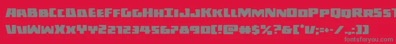 Darkalliance Font – Gray Fonts on Red Background