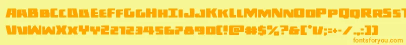 Darkalliance Font – Orange Fonts on Yellow Background