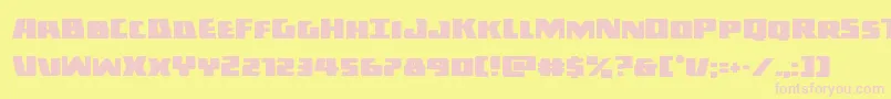 Darkalliance Font – Pink Fonts on Yellow Background