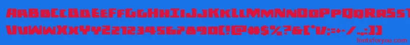 Darkalliance Font – Red Fonts on Blue Background