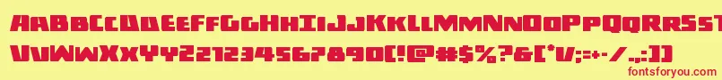 Darkalliance Font – Red Fonts on Yellow Background